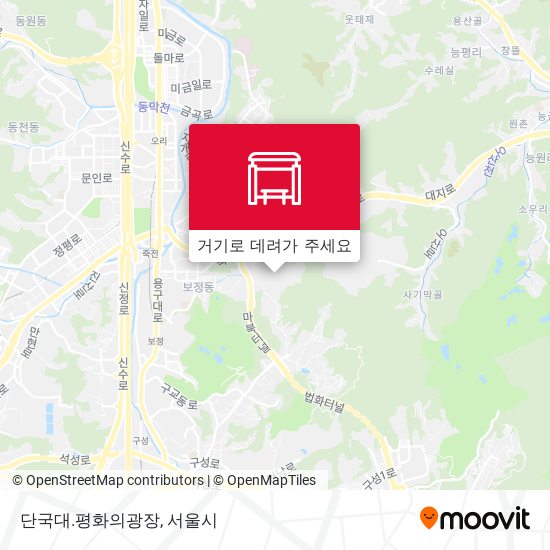 단국대.평화의광장 지도