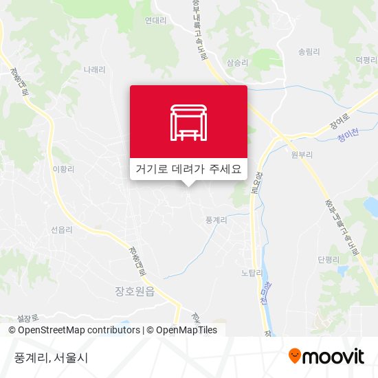 풍계리 지도