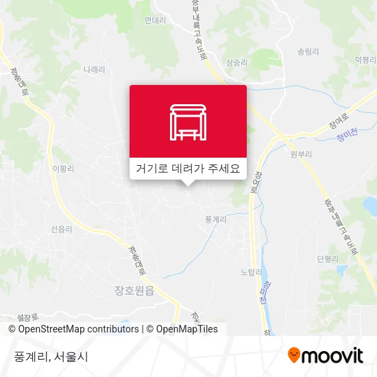 풍계리 지도