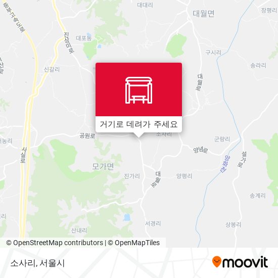 소사리 지도
