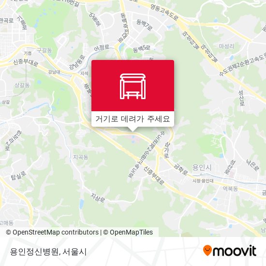 용인정신병원 지도