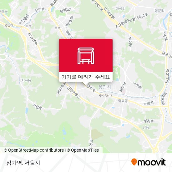 삼가역 지도