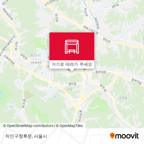 처인구청후문 지도