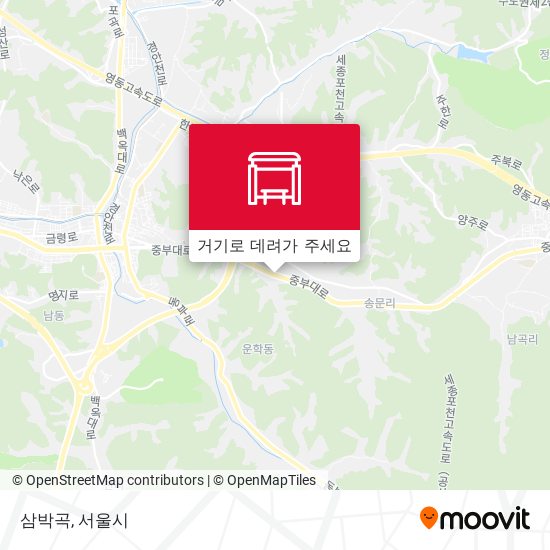 삼박곡 지도