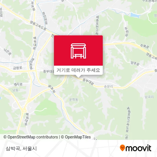 삼박곡 지도