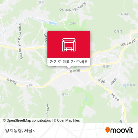 양지농협 지도