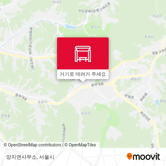 양지면사무소 지도