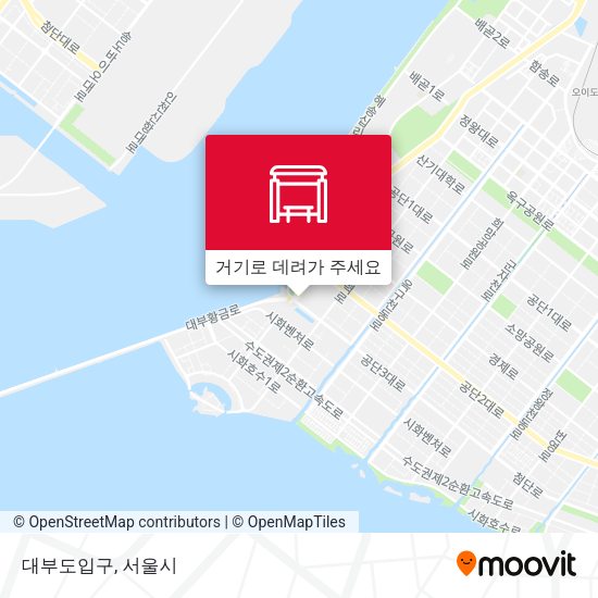 대부도입구 지도
