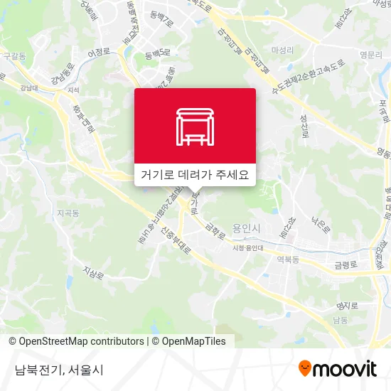 남북전기 지도