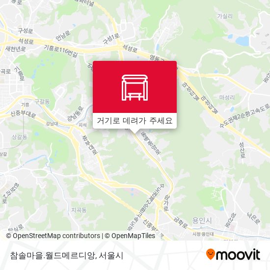 참솔마을.월드메르디앙 지도