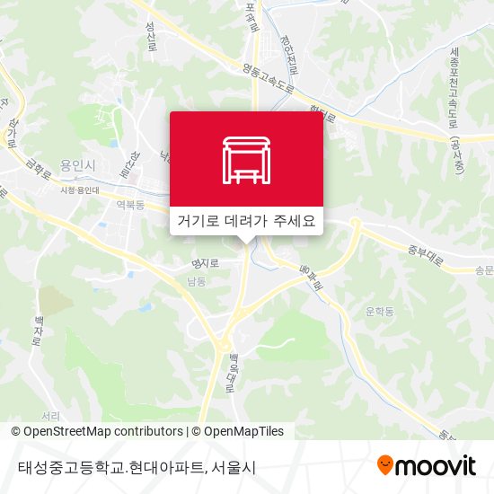태성중고등학교.현대아파트 지도