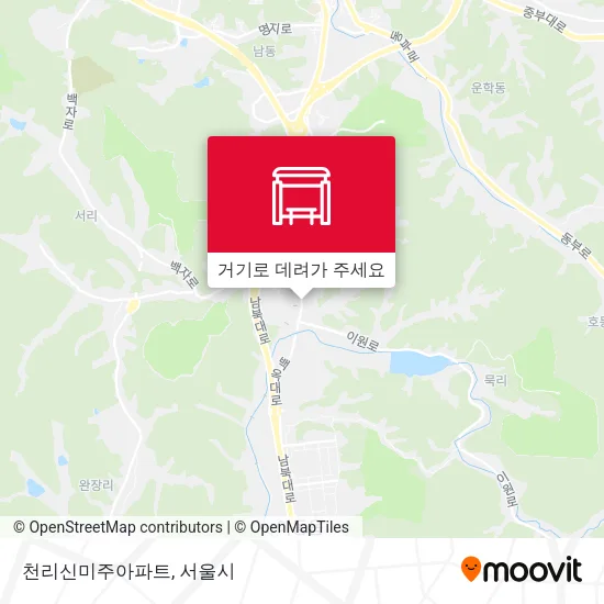 천리신미주아파트 지도