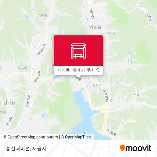 송전터미널 지도