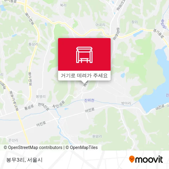 봉무3리 지도