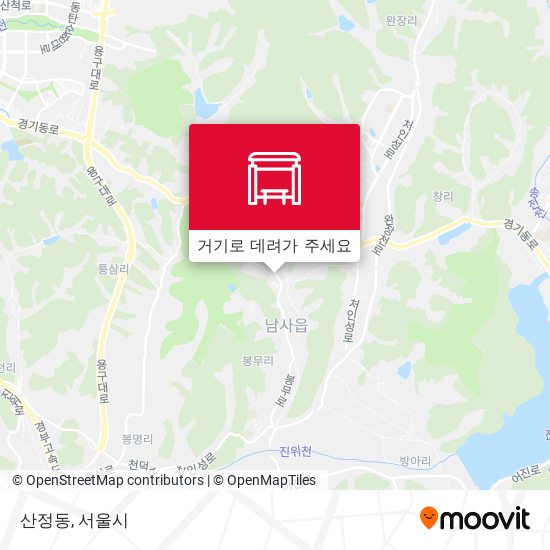 산정동 지도