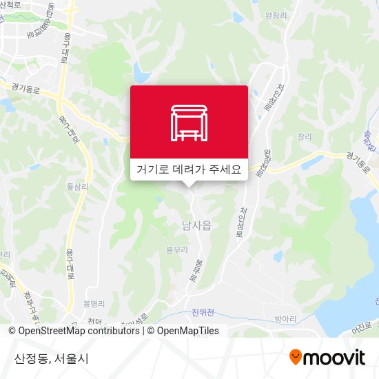 산정동 지도