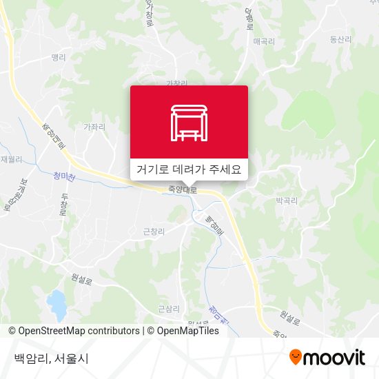 백암리 지도