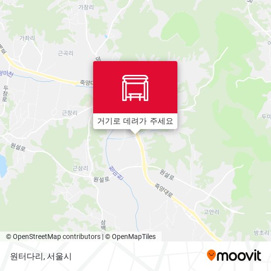 원터다리 지도