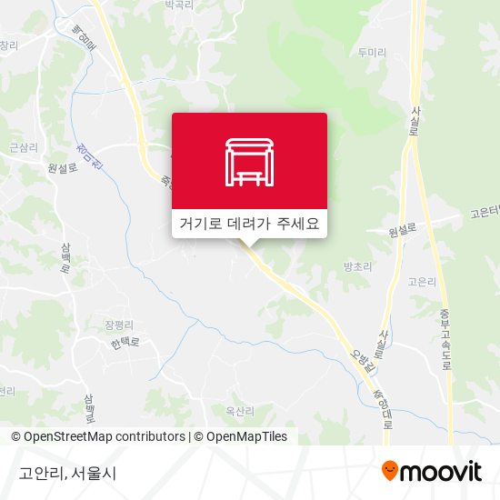 고안리 지도