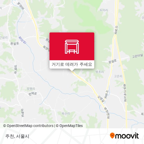 주천 지도