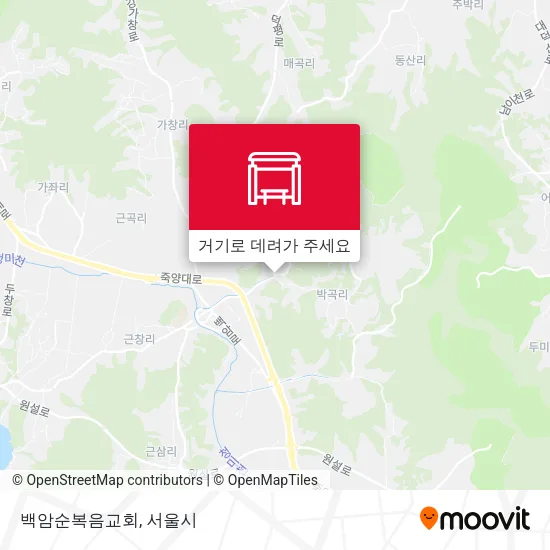 백암순복음교회 지도
