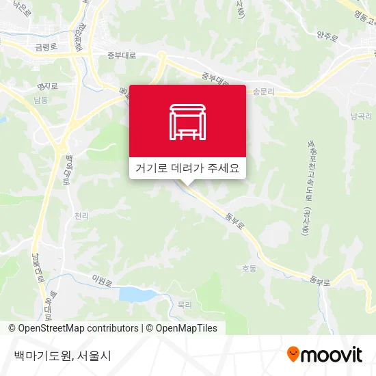 백마기도원 지도