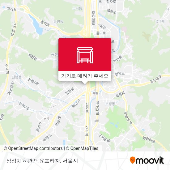 삼성체육관.덕윤프라자 지도