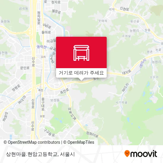 상현마을.현암고등학교 지도