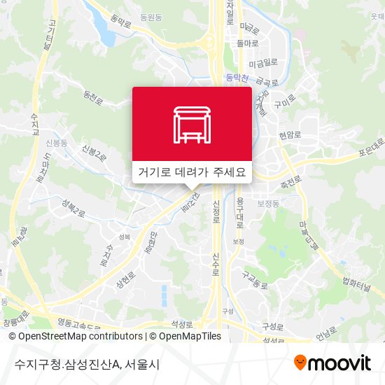 수지구청.삼성진산A 지도