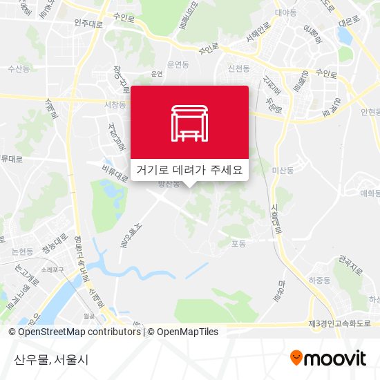 산우물 지도