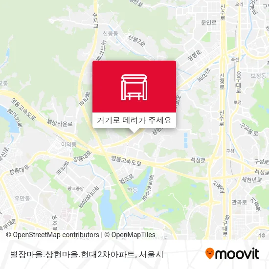 별장마을.상현마을.현대2차아파트 지도