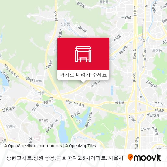 상현교차로.성원.쌍용.금호.현대2.5차아파트 지도