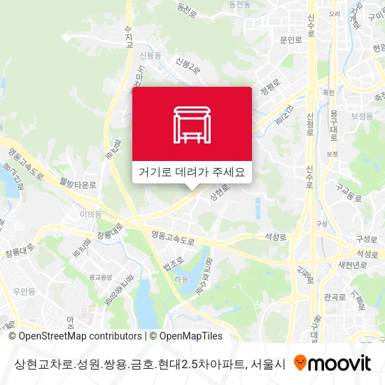 상현교차로.성원.쌍용.금호.현대2.5차아파트 지도