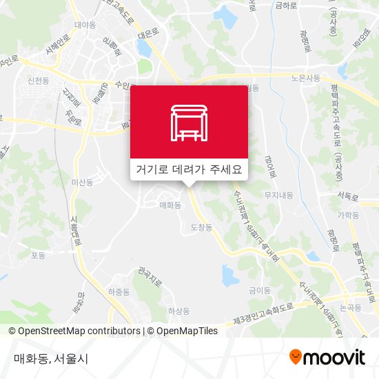 매화동 지도