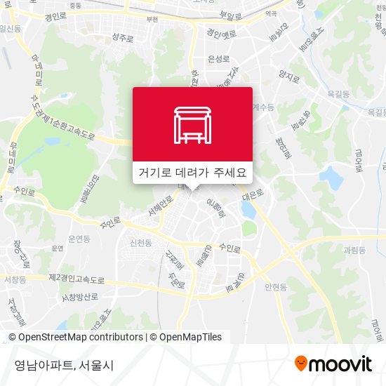 영남아파트 지도