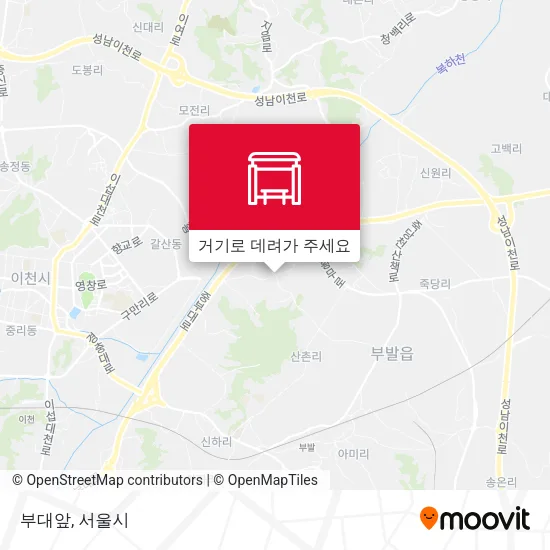 부대앞 지도