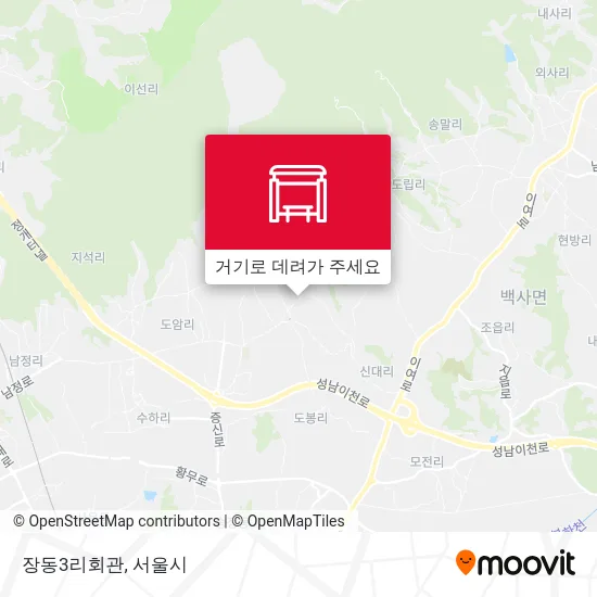 장동3리회관 지도