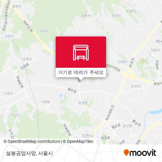 설봉공업사앞 지도