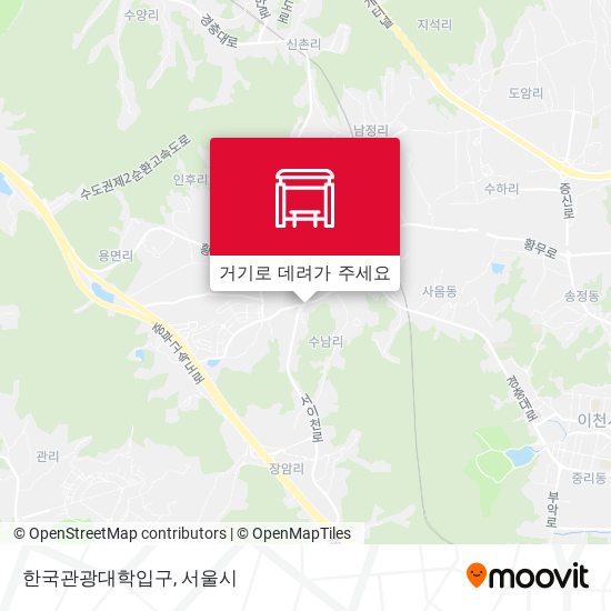 한국관광대학입구 지도