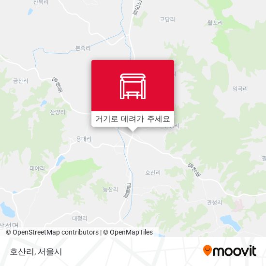 호산리 지도
