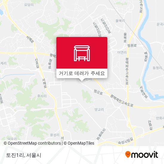 토진1리 지도