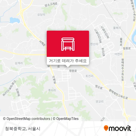 청북중학교 지도