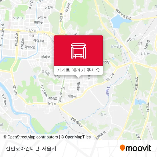 신안코아건너편 지도