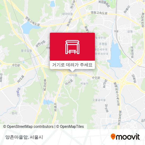 양촌마을앞 지도