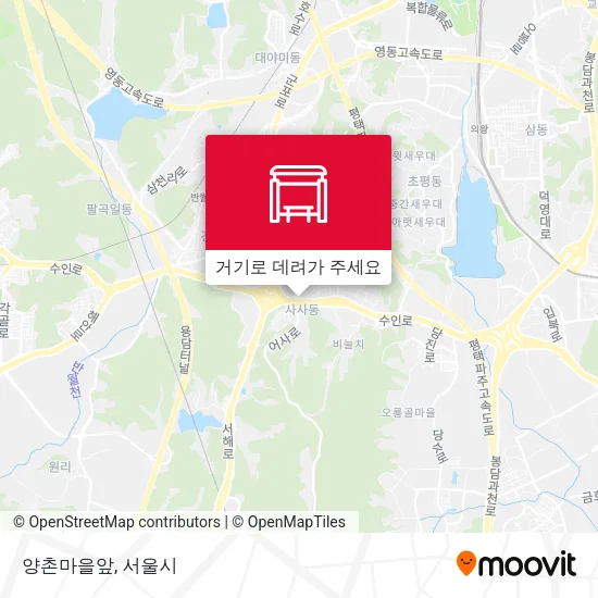 양촌마을앞 지도
