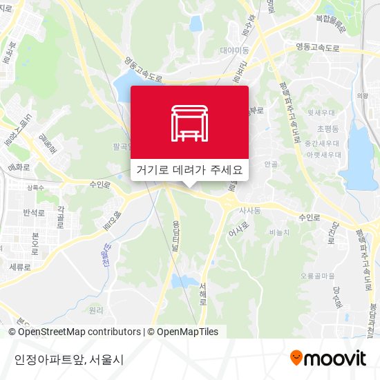 인정아파트앞 지도