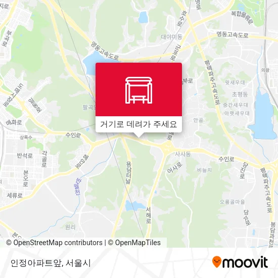인정아파트앞 지도
