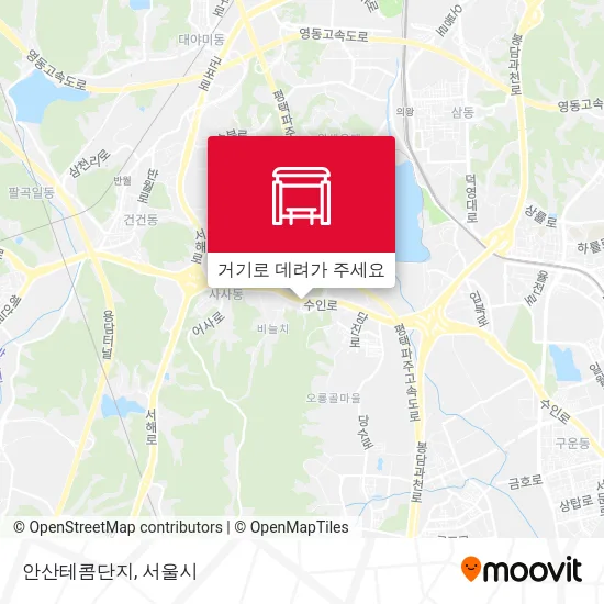 안산테콤단지 지도