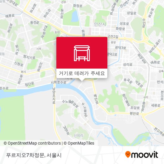 푸르지오7차정문 지도