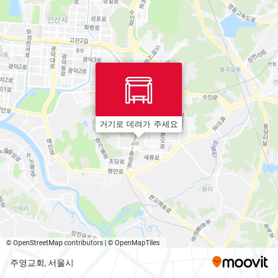 주영교회 지도